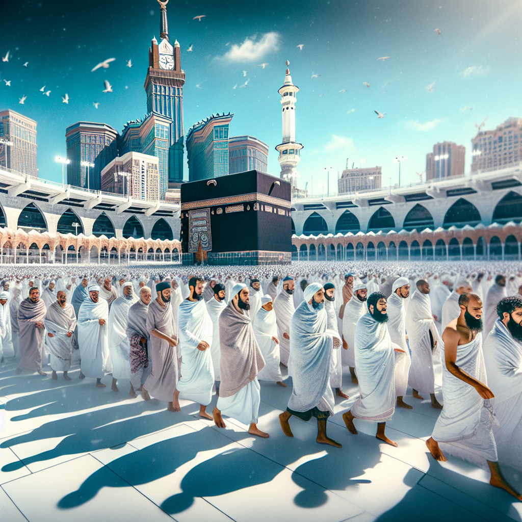 People performing Hajj pilgrimage